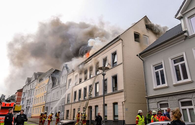 Brand in Flensburg