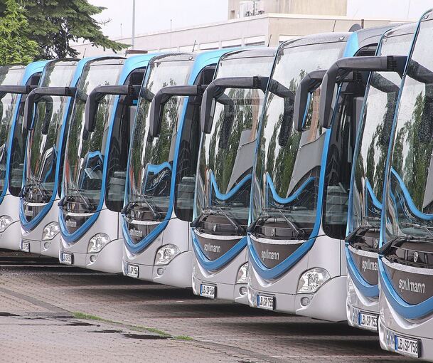 Auch in Bietigheim bleiben die Busse im Depot. Archivfoto: Alfred Drossel