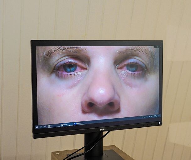 Eine Arbeit von Claudia Vogel. Foto: Holm Wolschendorf