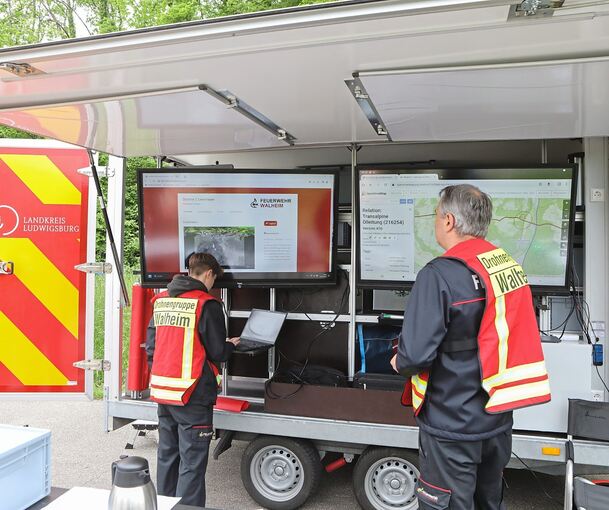 Die Abstimmung mit der Einsatzzentrale funktioniert gut.