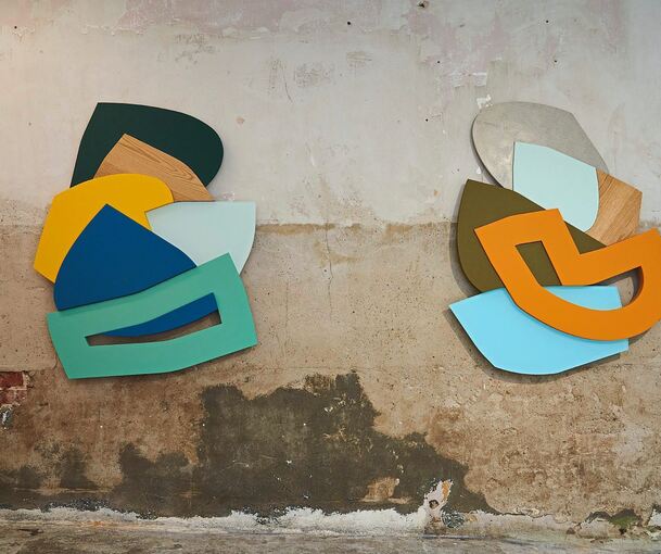 Räumliches Denken: Charlie Edmiston in der Galerie Perg. Foto: Andreas Becker