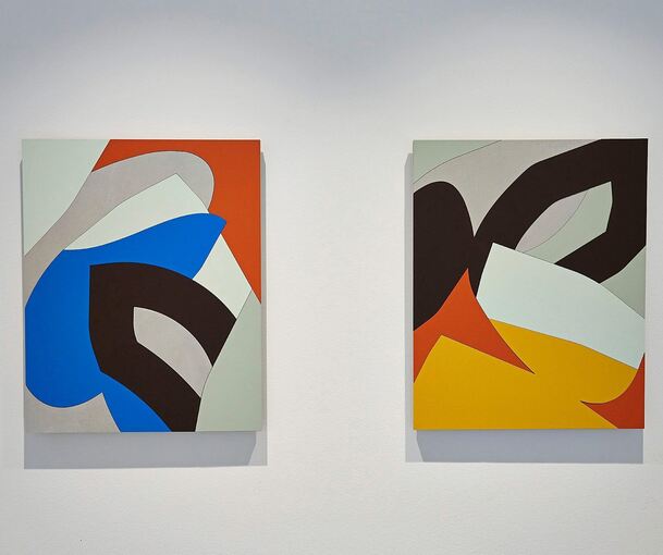 Räumliches Denken: Charlie Edmiston in der Galerie Perg. Foto: Andreas Becker