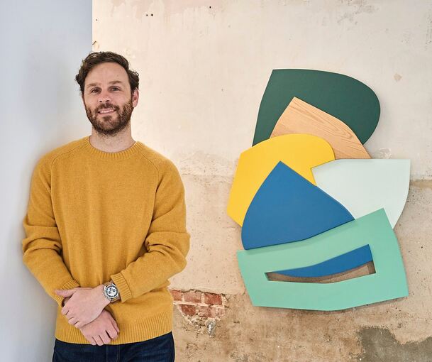 Räumliches Denken: Charlie Edmiston in der Galerie Perg. Foto: Andreas Becker