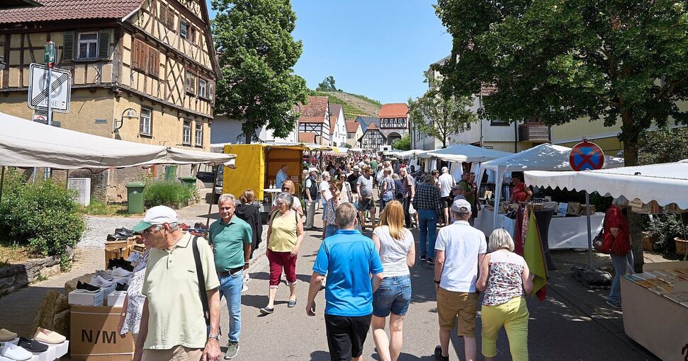Der Pfingstmarkt findet im Ortskern statt. Foto: Andreas Becker