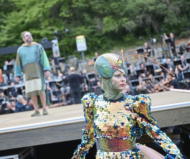 Der Sommer wird richtig bunt: Die Staatsoper zeigt „Saint François d’Assise“... Foto: Martin Sigmund/p