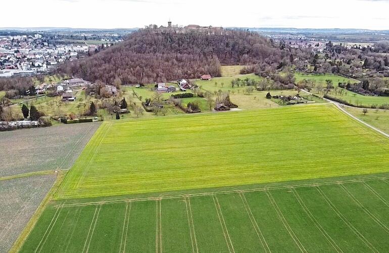 Blick über den Schanzacker auf den Hohenasperg. Hier plant das Land eine Landeserstaufnahmestelle. Archivfoto: Holm Wolschendorf