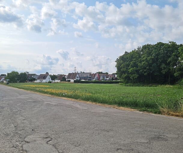 Der umstrittene Standort befindet sich direkt an der Autobahn unmittelbar vor der Eglosheimer Ortsgrenze. Foto: Holm Wolschendorf