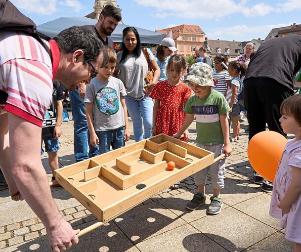 Bei einigen Spielangeboten war die Geschicklichkeit gefragt.