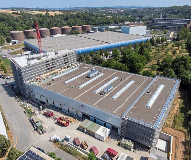 Das neue Gelände von Bucher Automation im Marbacher Technologiepark.