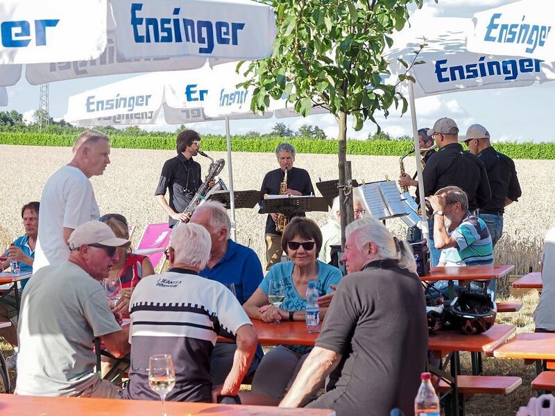 Plätze im Schatten waren beliebt.