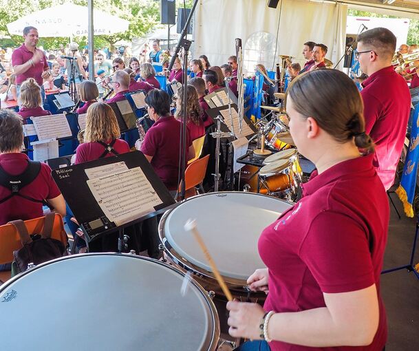Es wird für Stimmung gesorgt.