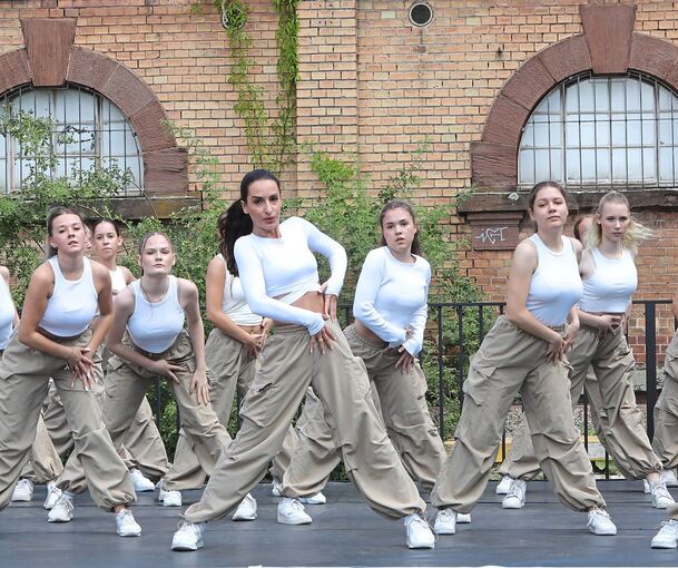 Perfekt choreographierte Show: Hip-Hop im Hof der Karlskaserne. Foto: Ramona Theiss