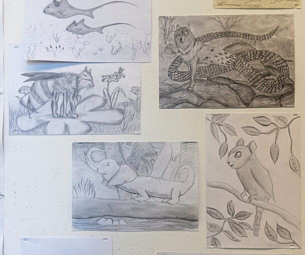 Siebtklässler haben sich mit der „verrückten Tierwelt“ beschäftigt.