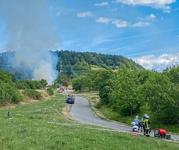 Der Brand war weithin sichtbar. Foto: KS-Images.de/C.Mandu
