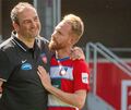 Gesichter des FC Heidenheim: Coach Frank Schmidt und Marc Schnatterer. Archivfoto: dpa