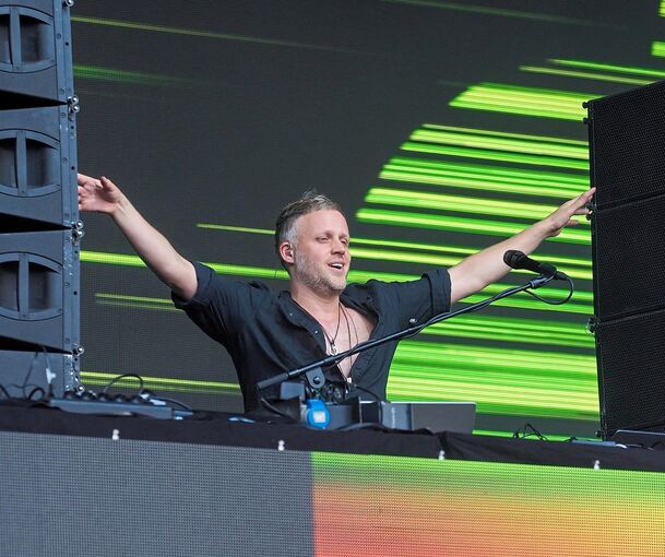 Jan Blomquist in Heldenpose. Foto: Holm Wolschendorf