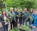 2019 wurden vom Honorarkonsulat mit dem verstorbenen Konsul Siegfried Rapp (2.v.l.), der Stadt und der Zivilgesellschaft die ersten von 100 Bienenweiden auf der Bärenwiese gepflanzt. Archivfoto: Holm Wolschendorf