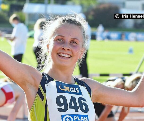 Glücklich über ihre Leistung: Kira Weis. Foto: Iris Hensel