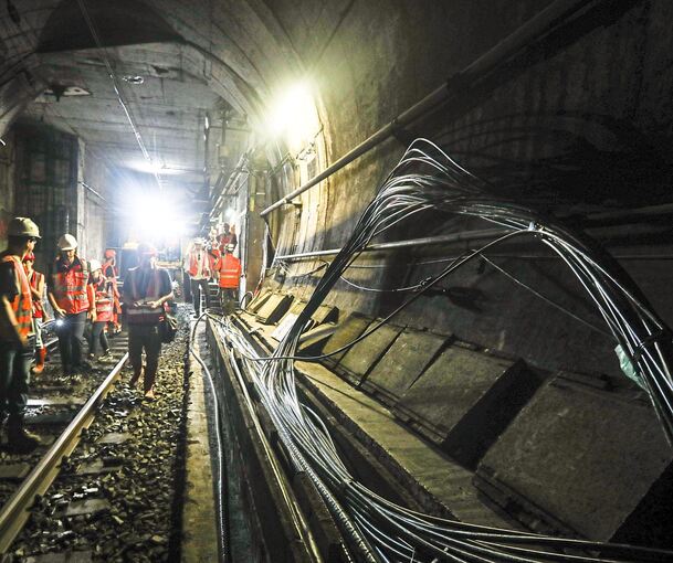 65 Kilometer Kabel für ETCS und Strom wurden seit Ende Juli im Tunnel verbaut, währenddessen war der S-Bahnverkehr eingestellt. Fotos: Ramona Theiss
