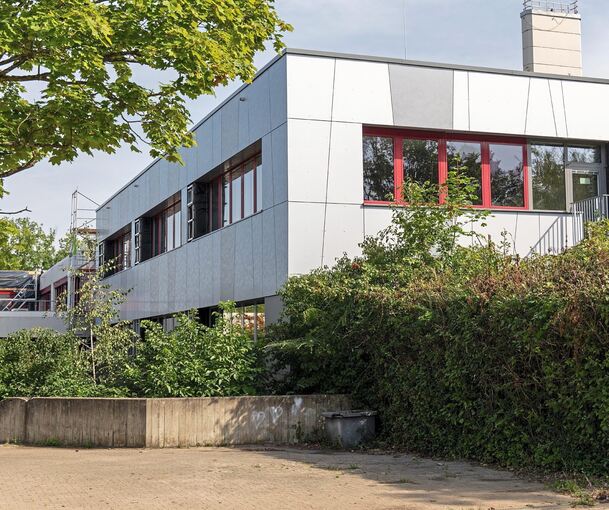 Zum Jubiläum geht die umfangreiche Sanierung des Bildungszentrums in die Endphase. Foto: Andreas Essig