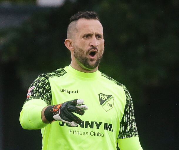 Jede Menge Erfahrung: 08-Keeper Sven Burkhardt. Foto: Baumann