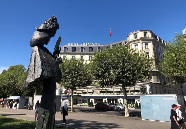 Attentat auf Kaiserin Sisi vor 125 Jahren - Sisi-Denkmal in Genf