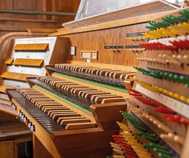 Wie sah der Spieltisch der Orgel ursprünglich aus? Zur Klärung dieser Frage sucht der Förderverein nach alten Fotos. Foto: privat