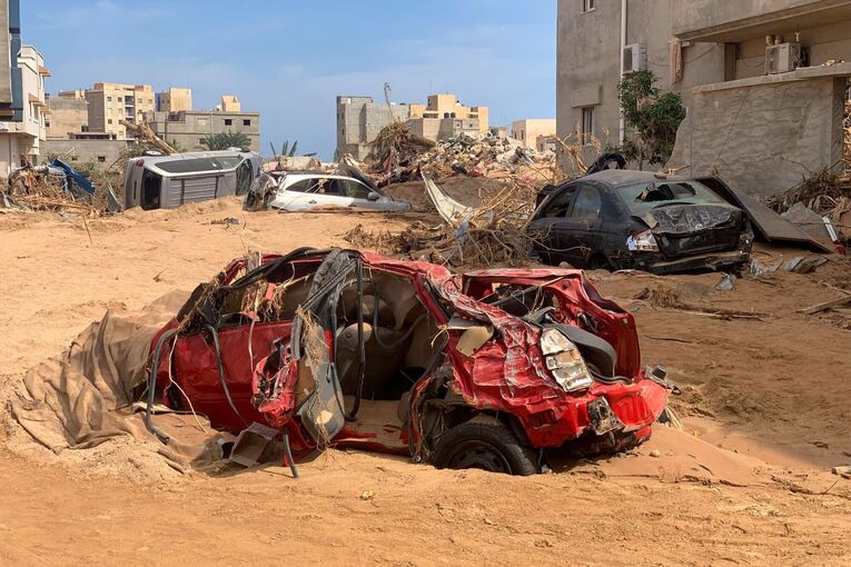 Katastrophengebiet in Libyen