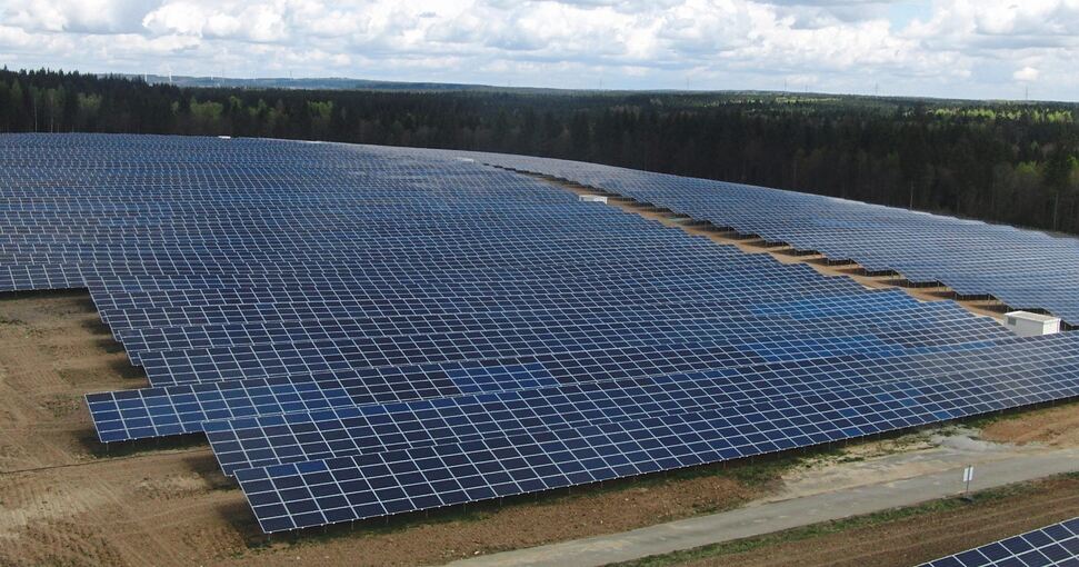 Der Solarpark Königsbronn im Kreis Heidenheim ist etwa 19 Hektar groß. Foto: Solarpark Königsbronn/p
