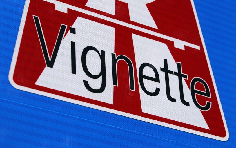 Schild: Vignette
