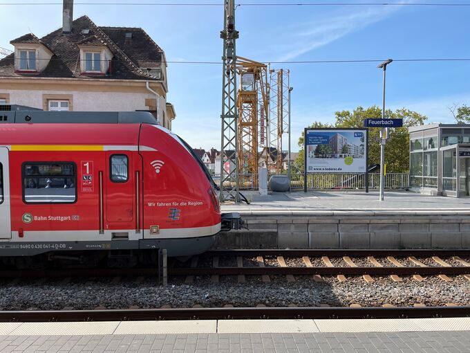 Am Bahnhof Feuerbach laufen bereits seit Jahren Bauarbeiten im Zusammenhang mit Stuttgart21.
