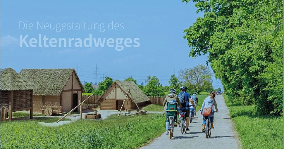 Keltische Siedlungen könnten als Teil der Digitalisierung des Wegs virtuell in der Landschaft entstehen. Illustration: Keltenmuseum