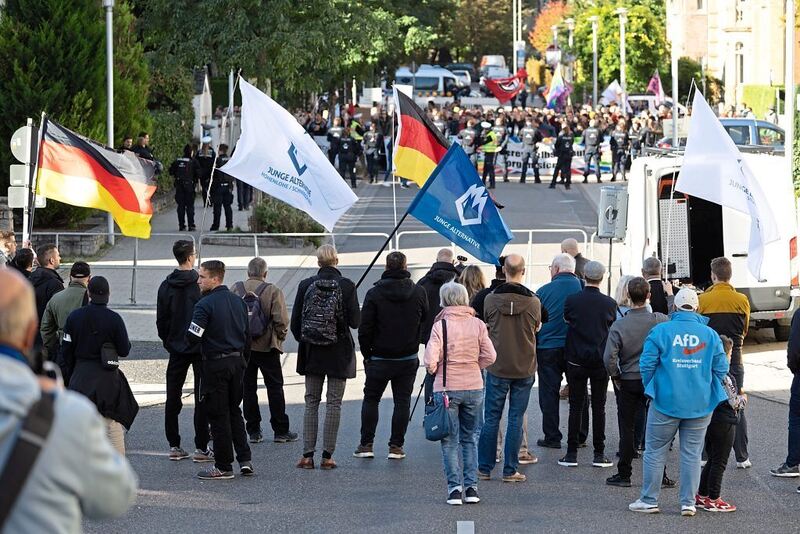 Eindrücke von der Demonstration.