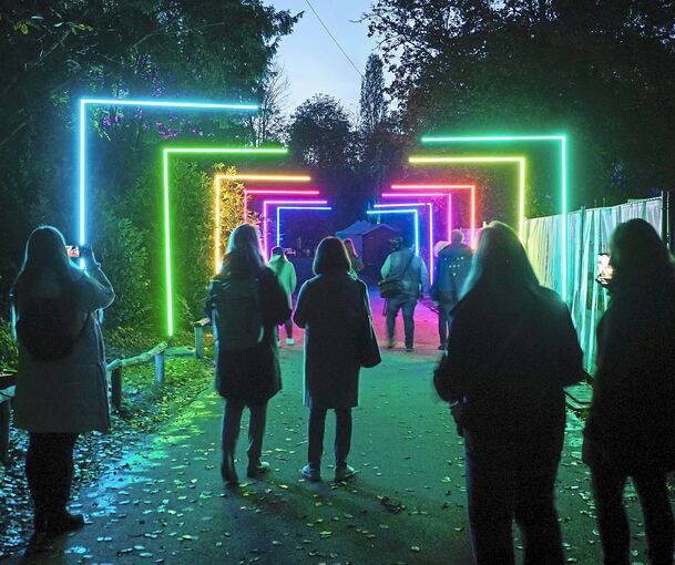 Bei den Leuchtenden Traumpfaden leuchtet das Blüba in ganz unterschiedlichen Farben.