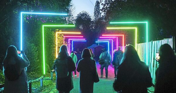 Bei den Leuchtenden Traumpfaden leuchtet das Blüba in ganz unterschiedlichen Farben.