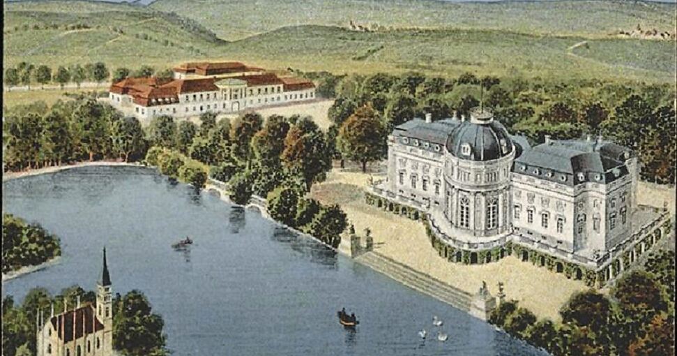 Blick auf den Monrepos auf einer Ansichtskarte von 1927. Foto: privat