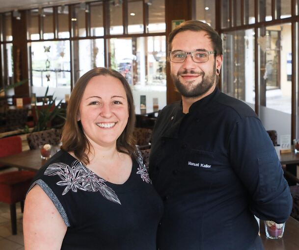 Sandra und Manuel Kaller betreiben zusammen das Bio-Restaurant Eco in Sachsenheim. Fotos: Ramona Theiss