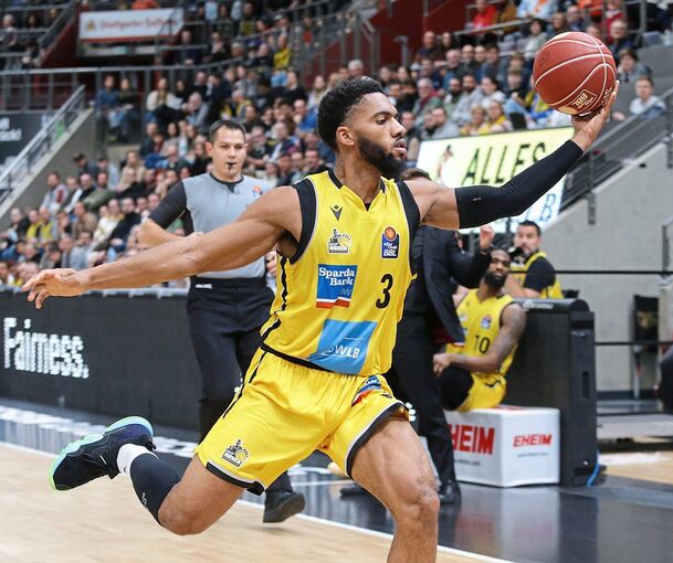 Eleganter Guard: Jayvon Graves von den MHP-Riesen Ludwigsburg.Foto: Baumann