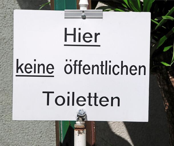 Der Einzelhandel ist nicht verpflichtet, Kunden oder Passanten eine Toilette zur Verfügung zu stellen. Symbolfoto: Petra Beerhalter/stock.adobe.com