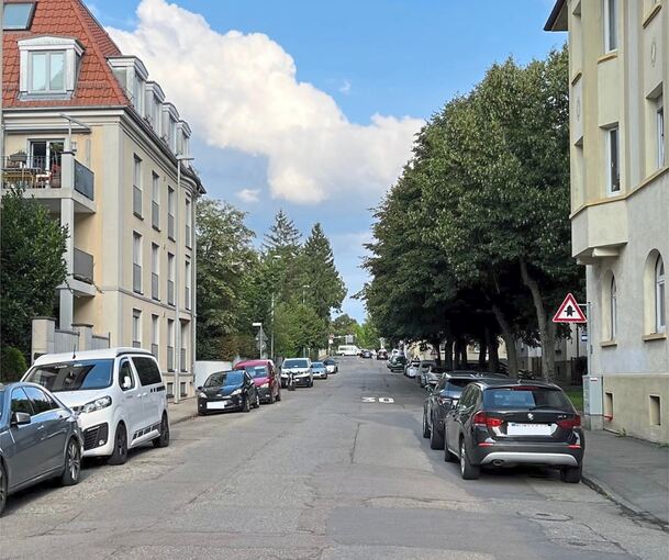 Blick nach Osten: Die Richard-Wagner-Straße in der Südstadt. Foto: Stadt Ludwigsburg