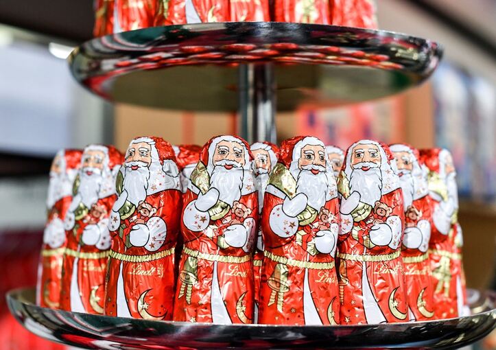 Schokoladen-Weihnachtsmänner