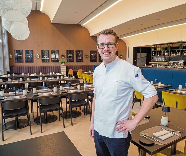 Max Müller ist Küchenchef im Restaurant „Danza“ im Forum am Schlosspark in Ludwigsburg. Foto: Holm Wolschendorf