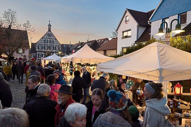 Impressionen vom Weihnachtsmarkt in Kleinsachsenheim.