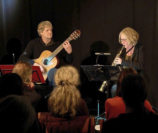 Andreas Scheib und Regina Büchner spielten Jazz. Foto: Andreas Becker