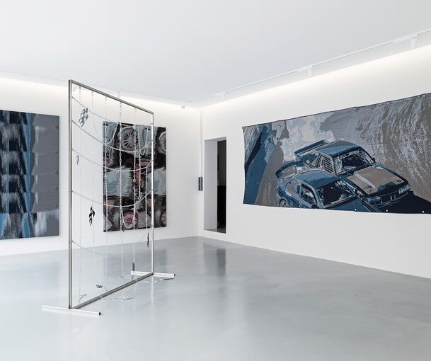 Spielerisches Aufbrechen der Muster: Die Schau in der Galerie Perg. Foto: Chiara Bellamoli/p