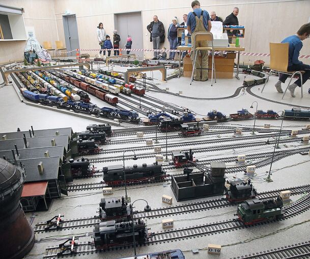 Auf einer Fläche von zehn auf 14 Metern war in Kallenberg erstmals eine Spur-1-Anlage aufgebaut. Foto: Alfred Drossel