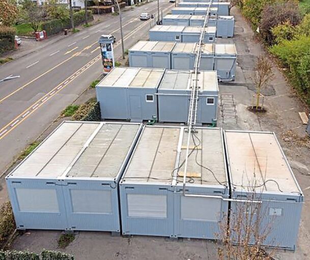 Ein Containerdorf, wie hier in Ludwigsburg, könnte auch bald in Kornwestheim stehen. Archivfoto: Holm Wolschendorf