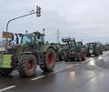 Bei den Bauernprotesten waren am Montag rund 1200 Traktoren beteiligt. Foto: Andreas Becker