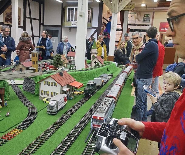 Eine Anlage der größten Modellgröße war gestern noch einmal zu sehen.Foto: Alfred Drossel