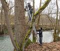 Vorsicht ist geboten, wenn die Kästen nah am Fluss befestigt werden. Foto: Andreas Essig